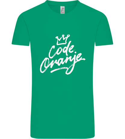 Code Oranje Kroontje Design - Comfort Unisex T-Shirt_SPRING GREEN_front