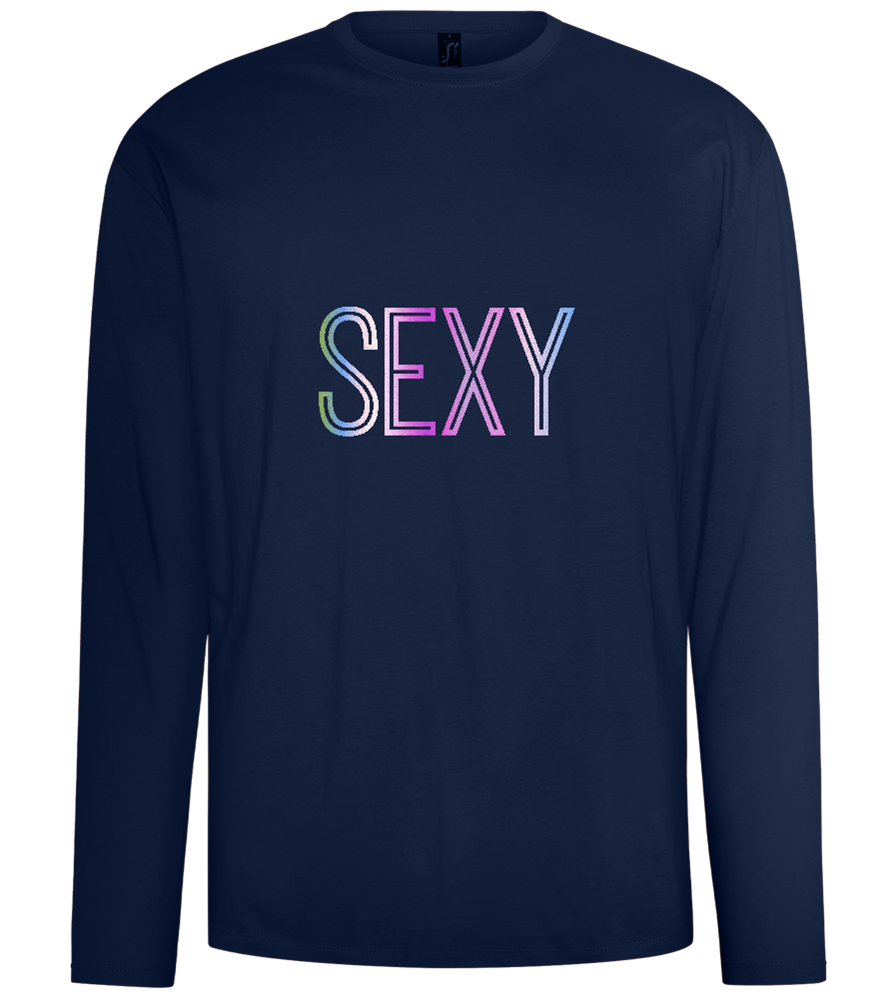 Sexy Design - Comfort men's long sleeve t-shirt_MARINE_front