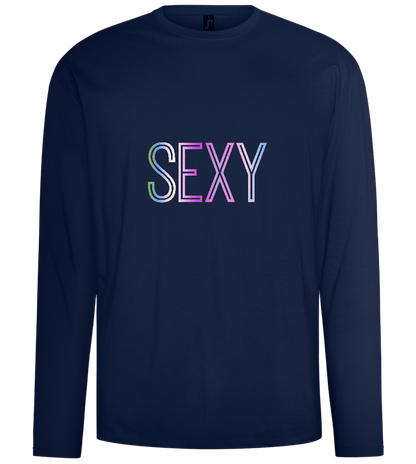 Sexy Design - Comfort men's long sleeve t-shirt_MARINE_front