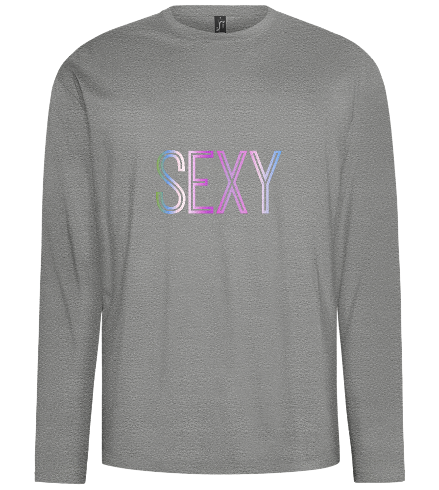 Sexy Design - Comfort men's long sleeve t-shirt_ORION GREY_front