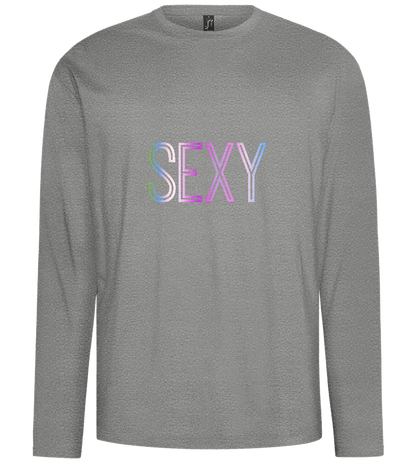 Sexy Design - Comfort men's long sleeve t-shirt_ORION GREY_front