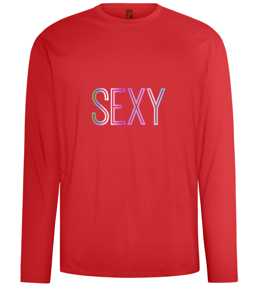 Sexy Design - Comfort men's long sleeve t-shirt_RED_front