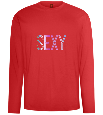 Sexy Design - Comfort men's long sleeve t-shirt_RED_front