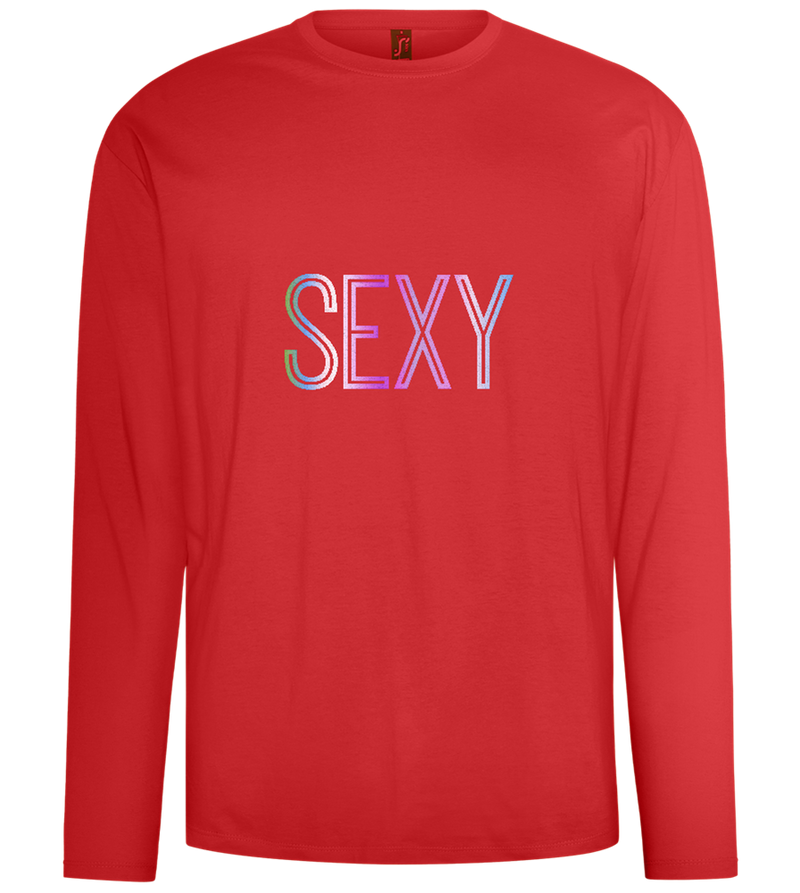 Sexy Design - Comfort men's long sleeve t-shirt_RED_front