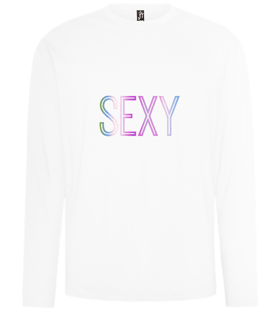 Sexy Design - Comfort men's long sleeve t-shirt_WHITE_front