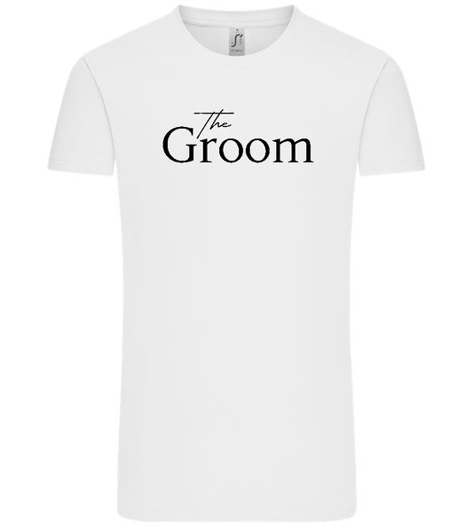 The Groom Design - Premium men's t-shirt_WHITE_front