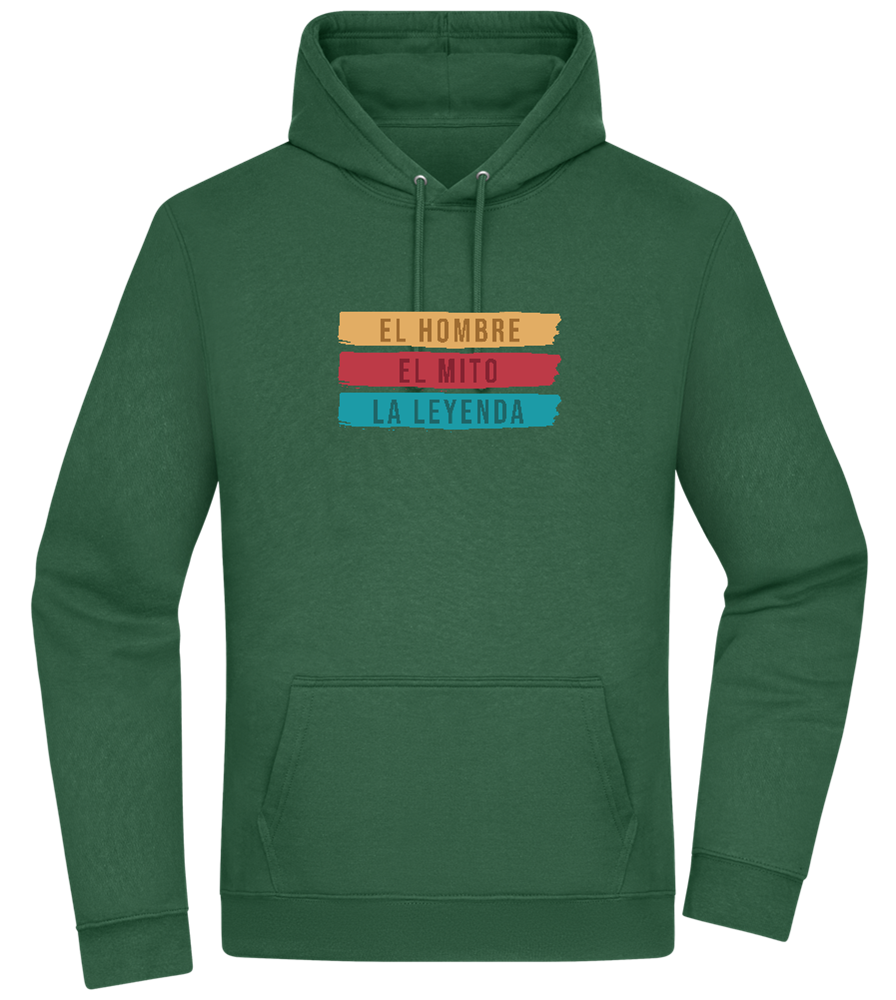 The Man The Myth The Legend Design - Premium Essential Unisex Hoodie_GREEN BOTTLE_front