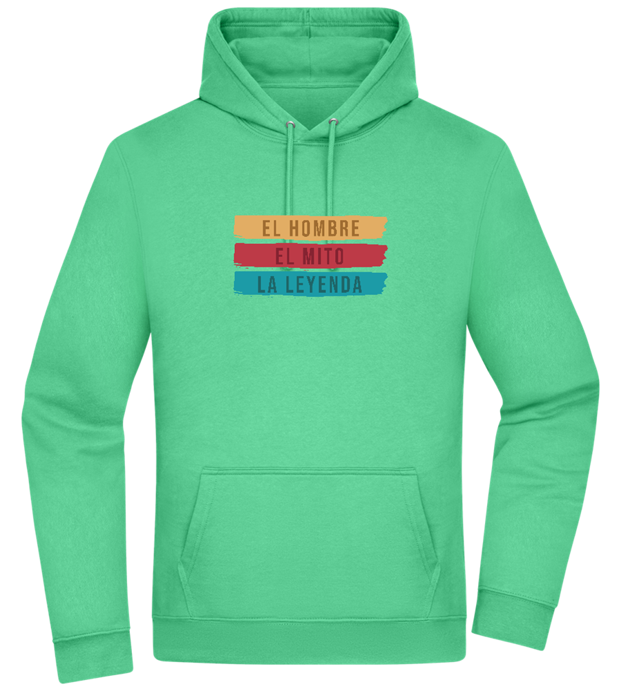 The Man The Myth The Legend Design - Premium Essential Unisex Hoodie_SPRING GREEN_front