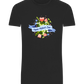 Mother's Day Flowers Design - Basic Unisex T-Shirt_DEEP BLACK_front