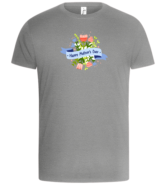 Mother's Day Flowers Design - Basic Unisex T-Shirt_ORION GREY_front