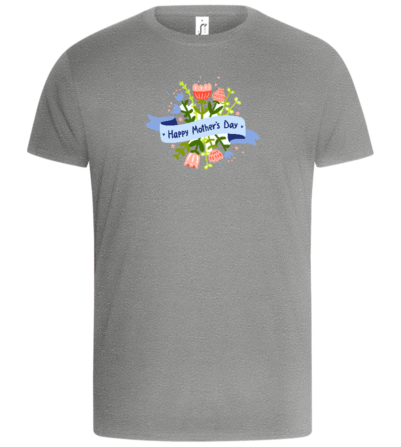 Mother's Day Flowers Design - Basic Unisex T-Shirt_ORION GREY_front