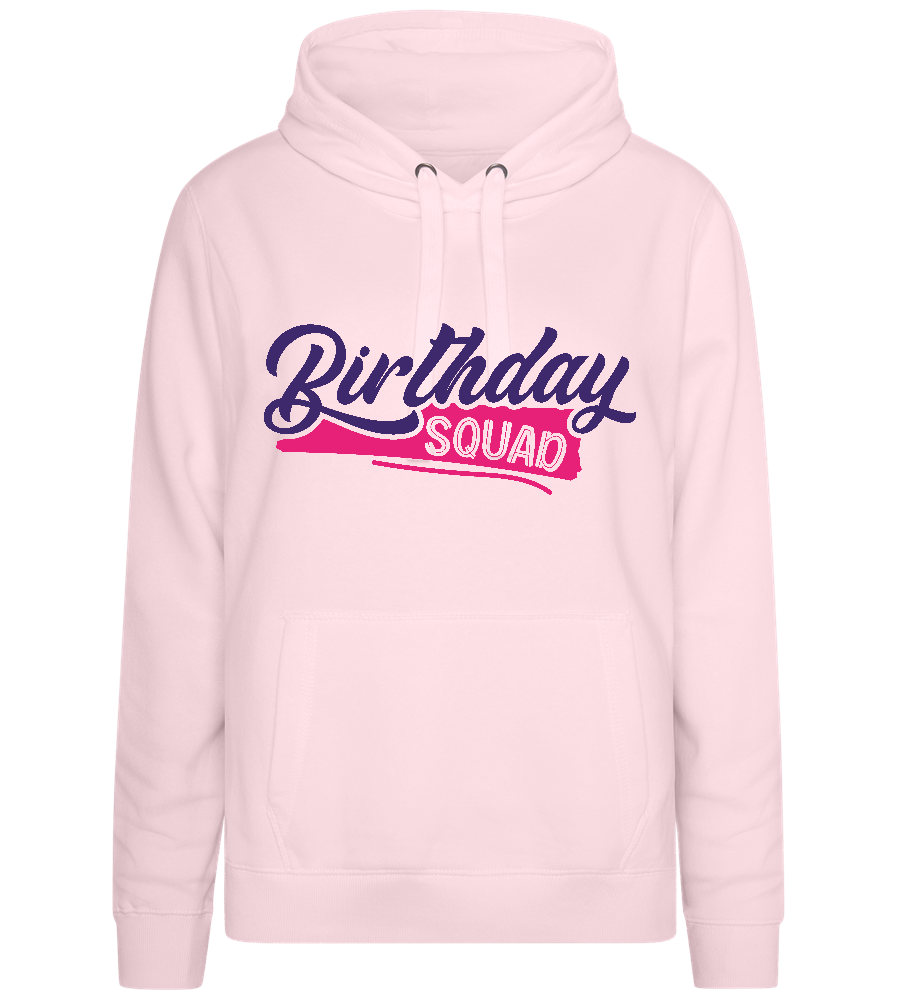 Girly Birthday Squad Design - Premium women's hoodie_LIGHT PEACH ROSE_front