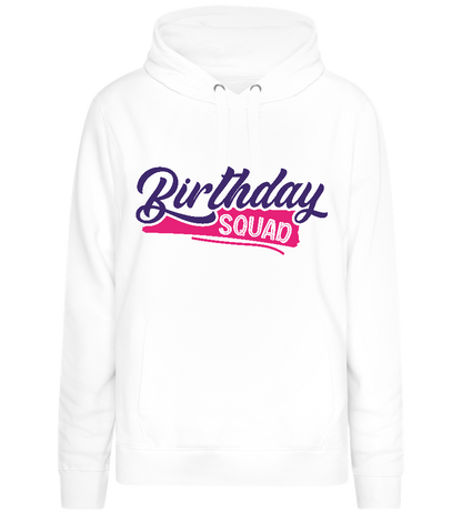 Girly Birthday Squad Design - Premium women's hoodie_WHITE_front