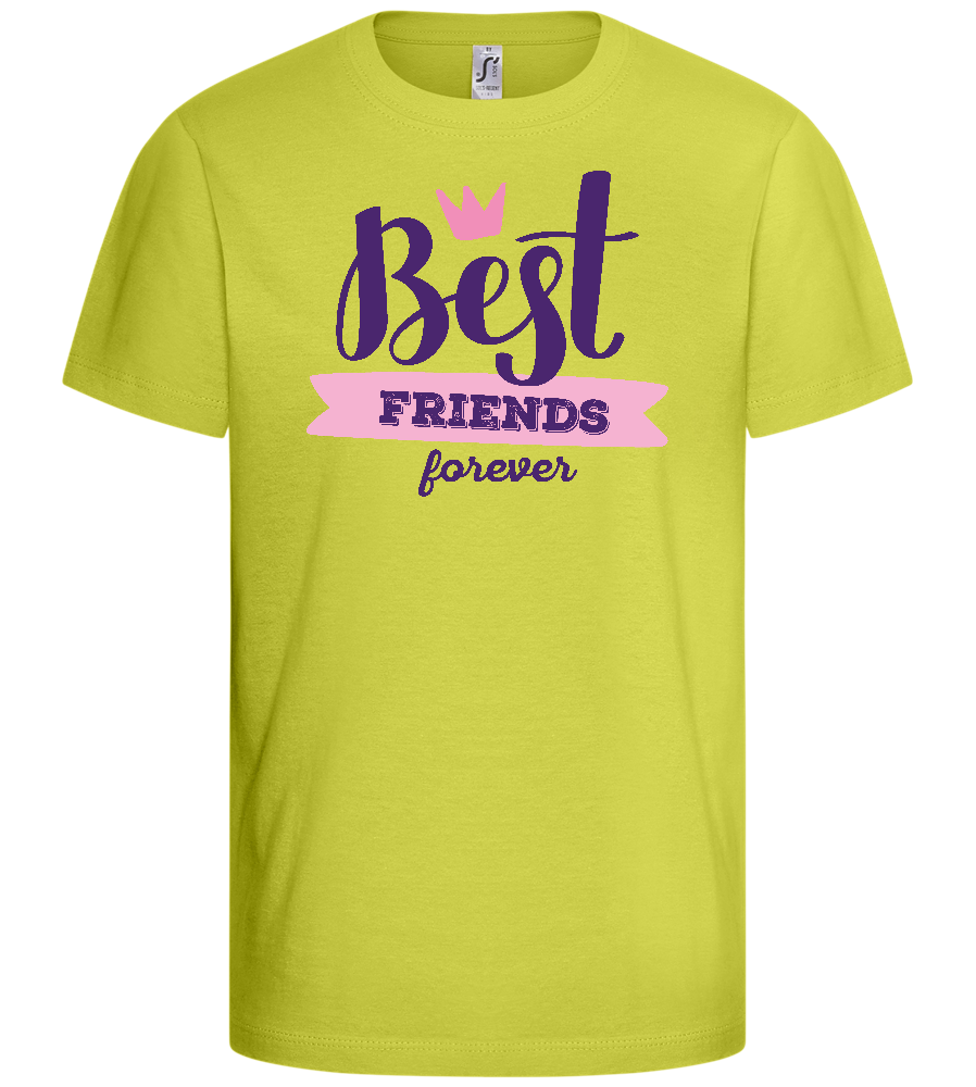 BFF Crown Design - Basic kids t-shirt_GREEN APPLE_front