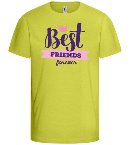 BFF Crown Design - Basic kids t-shirt_GREEN APPLE_front