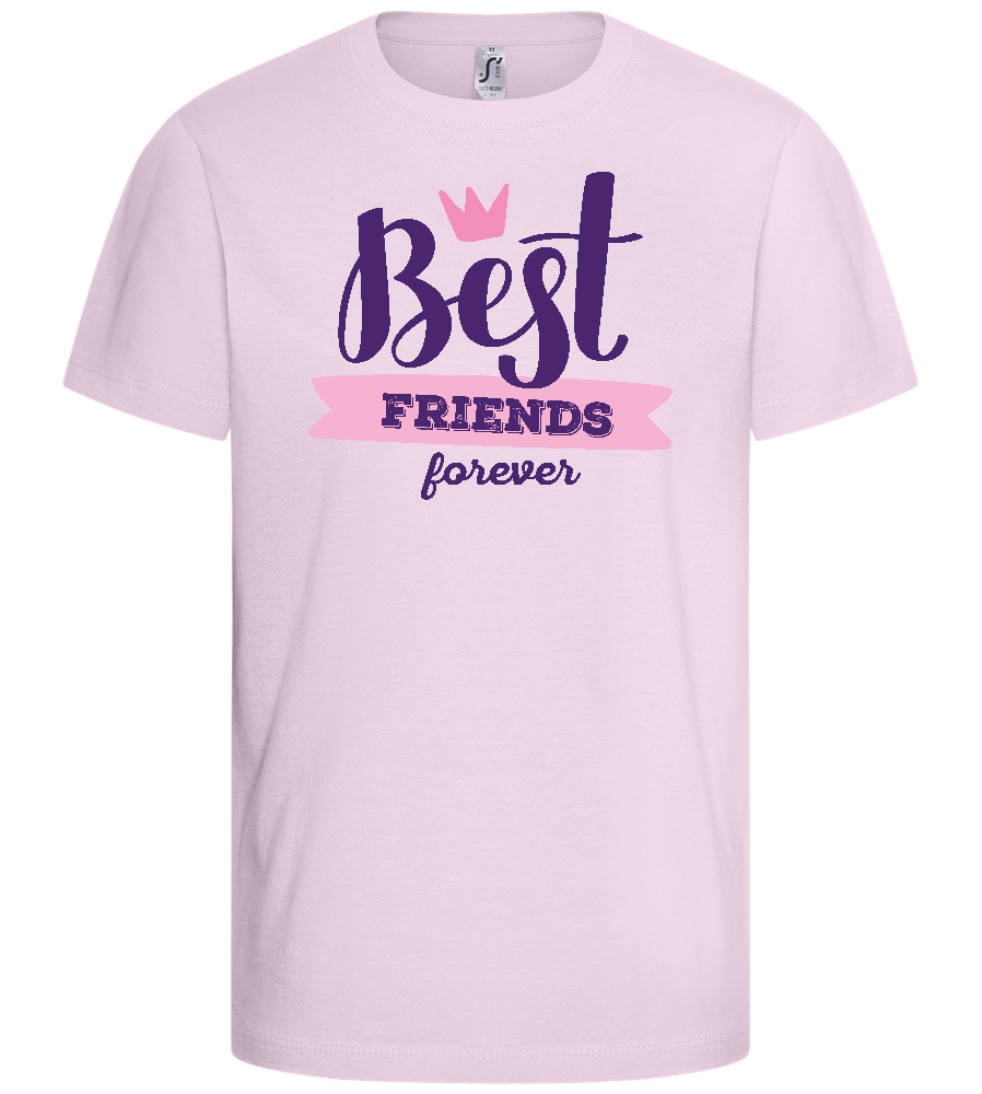 BFF Crown Design - Basic kids t-shirt_LIGHT PINK_front