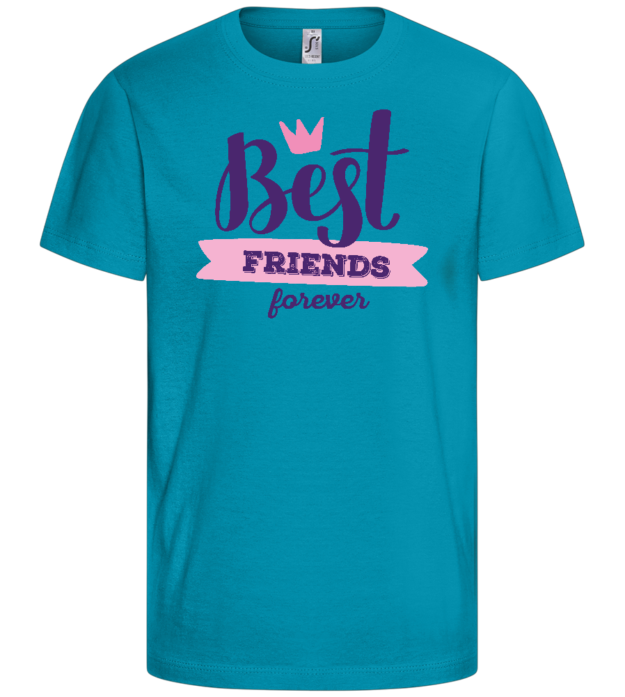 BFF Crown Design - Basic kids t-shirt_TURQUOISE_front