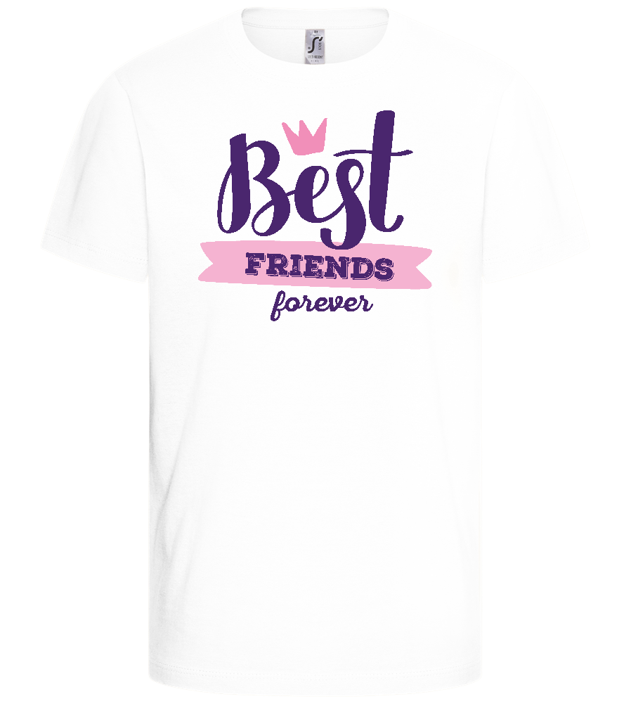 BFF Crown Design - Basic kids t-shirt_WHITE_front