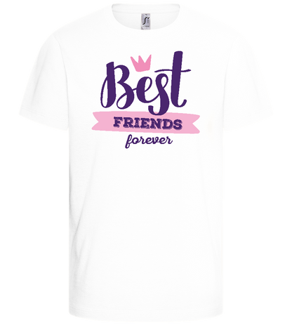 BFF Crown Design - Basic kids t-shirt_WHITE_front