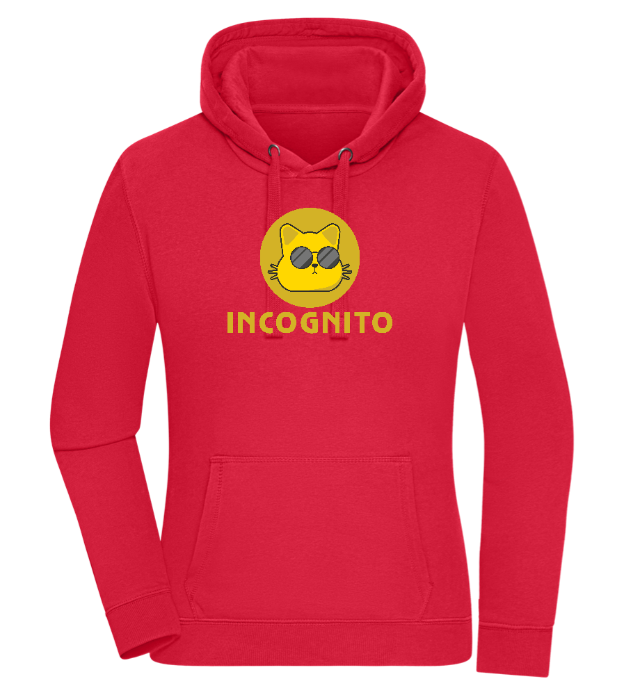 Incognito Design - Premium women's hoodie_RED_front