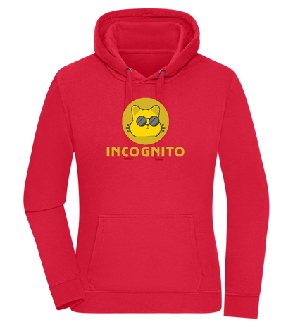 Incognito Design - Premium women's hoodie_RED_front