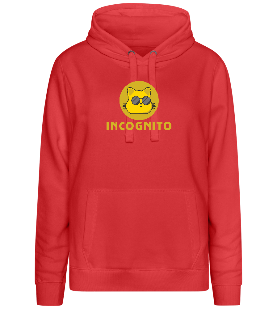 Incognito Design - Premium women's hoodie_RED_front