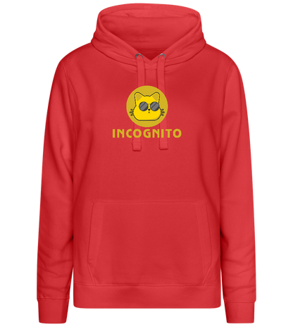 Incognito Design - Premium women's hoodie_RED_front