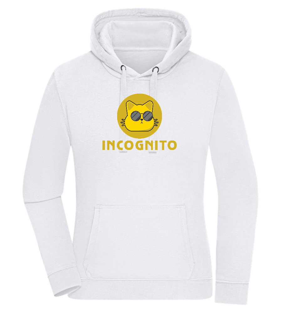 Incognito Design - Premium women's hoodie_WHITE_front