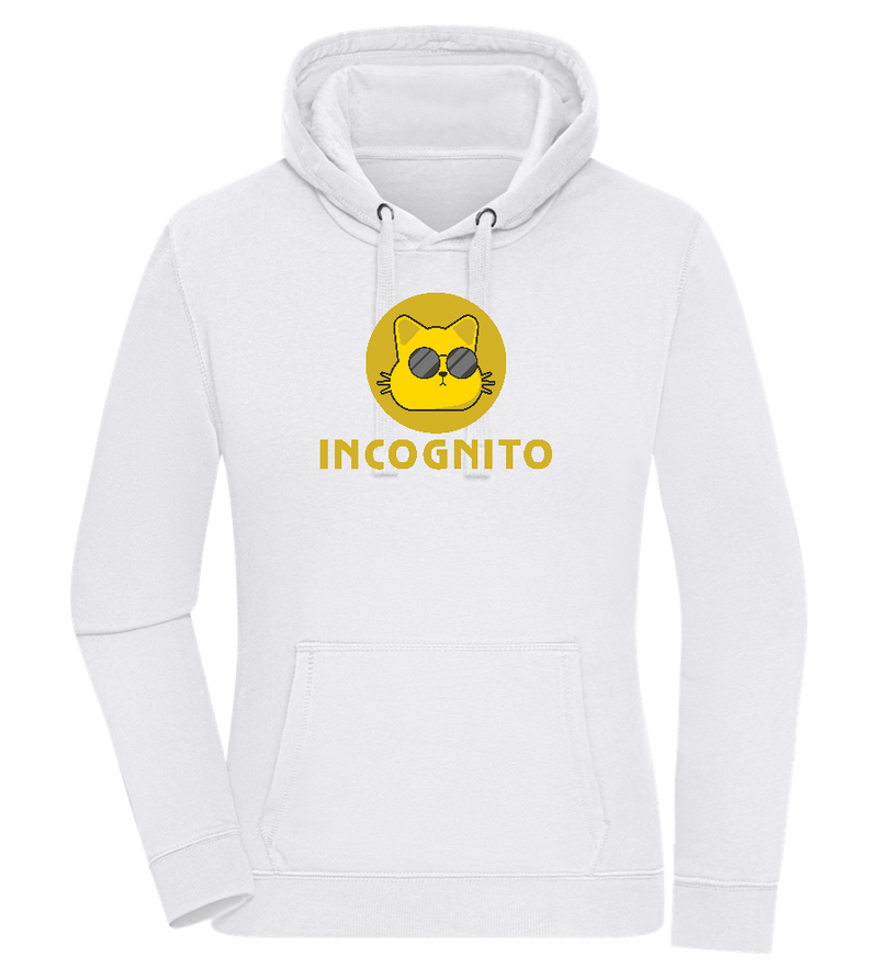 Incognito Design - Premium women's hoodie_WHITE_front