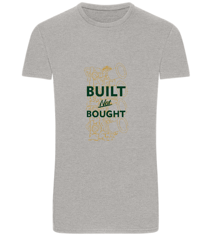 Built Not Bought Car Design - Basic Unisex T-Shirt_ORION GREY_front
