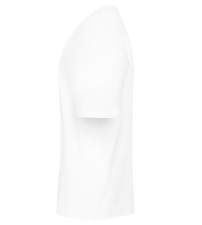 Pixelated Cat Design - Premium men's oversized t-shirt_WHITE_left