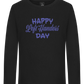 Happy Left Handers Day Design - Premium kids long sleeve t-shirt_DEEP BLACK_front