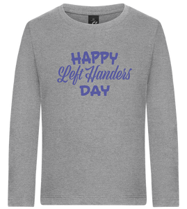 Happy Left Handers Day Design - Premium kids long sleeve t-shirt