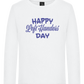 Happy Left Handers Day Design - Premium kids long sleeve t-shirt_WHITE_front