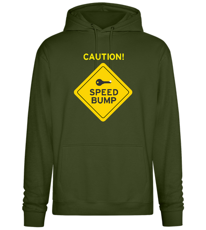 Speed Bump Ahead Design - Premium Essential Unisex Hoodie_ARMY_front