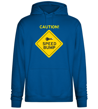 Speed Bump Ahead Design - Premium Essential Unisex Hoodie_ROYAL_front