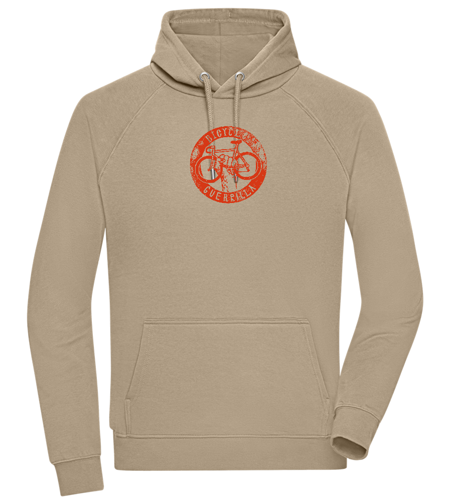 Bicycle Guerrilla Design - Comfort unisex hoodie_KHAKI_front