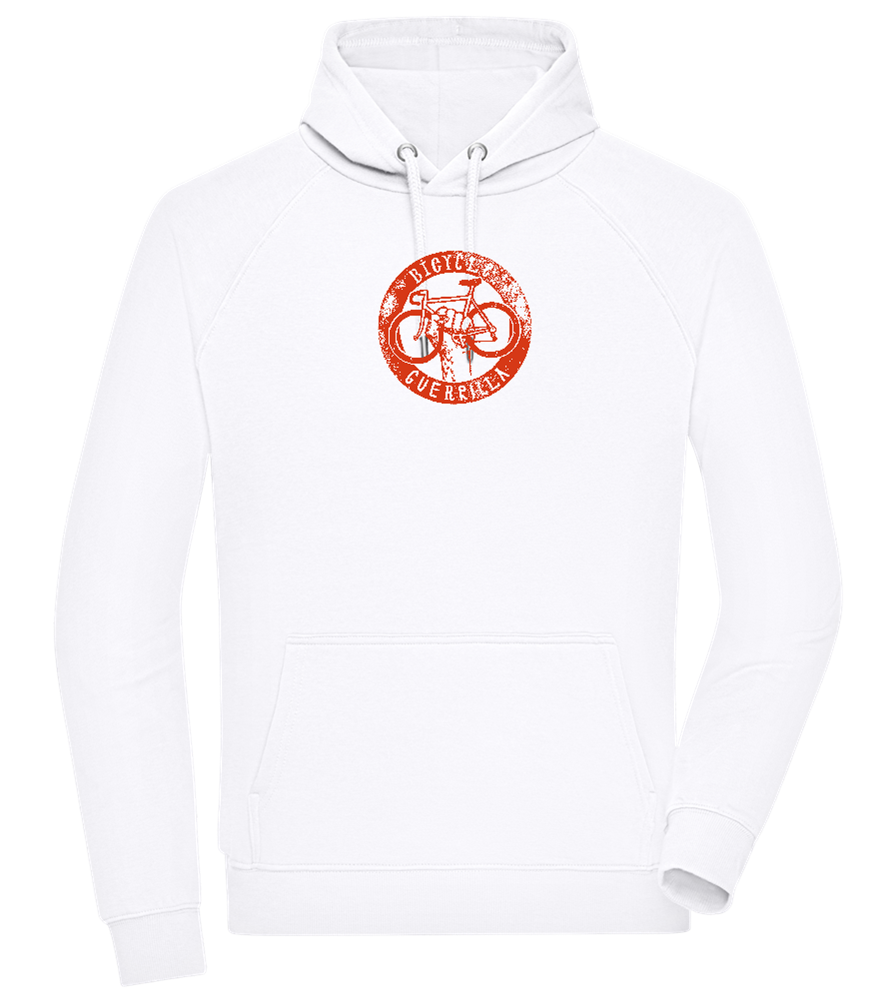 Bicycle Guerrilla Design - Comfort unisex hoodie_WHITE_front