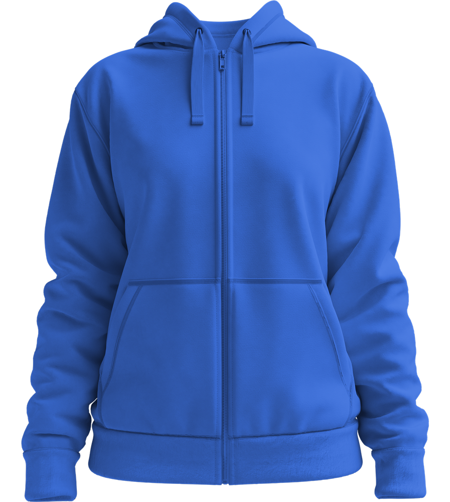 Premium women's zip hoodie_ROYAL BLUE_front