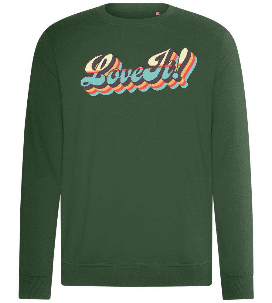 Love It Design - Comfort unisex sweater_GREEN BOTTLE_front