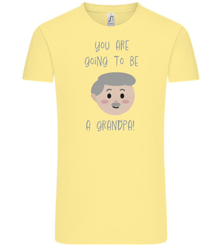 Going To Be A Grandpa Design - Comfort Unisex T-Shirt_AMARELO CLARO_front