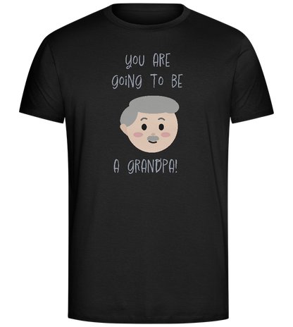 Going To Be A Grandpa Design - Comfort Unisex T-Shirt_DEEP BLACK_front