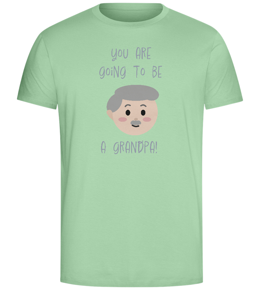 Going To Be A Grandpa Design - Comfort Unisex T-Shirt_ICE GREEN_front