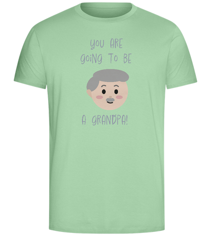 Going To Be A Grandpa Design - Comfort Unisex T-Shirt_ICE GREEN_front