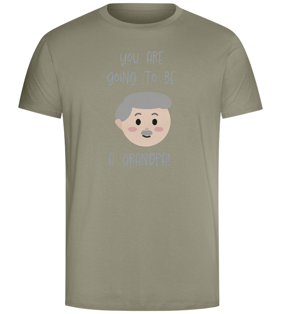 Going To Be A Grandpa Design - Comfort Unisex T-Shirt_KHAKI_front