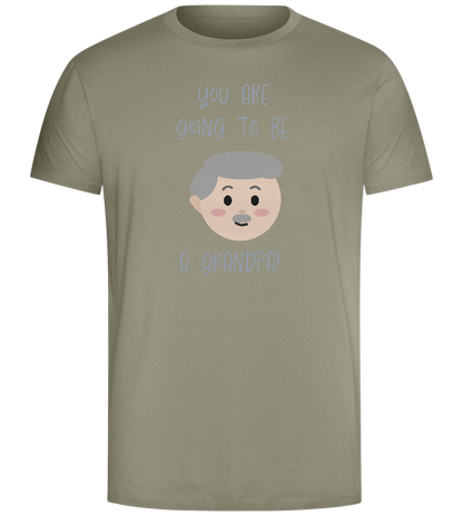 Going To Be A Grandpa Design - Comfort Unisex T-Shirt_KHAKI_front