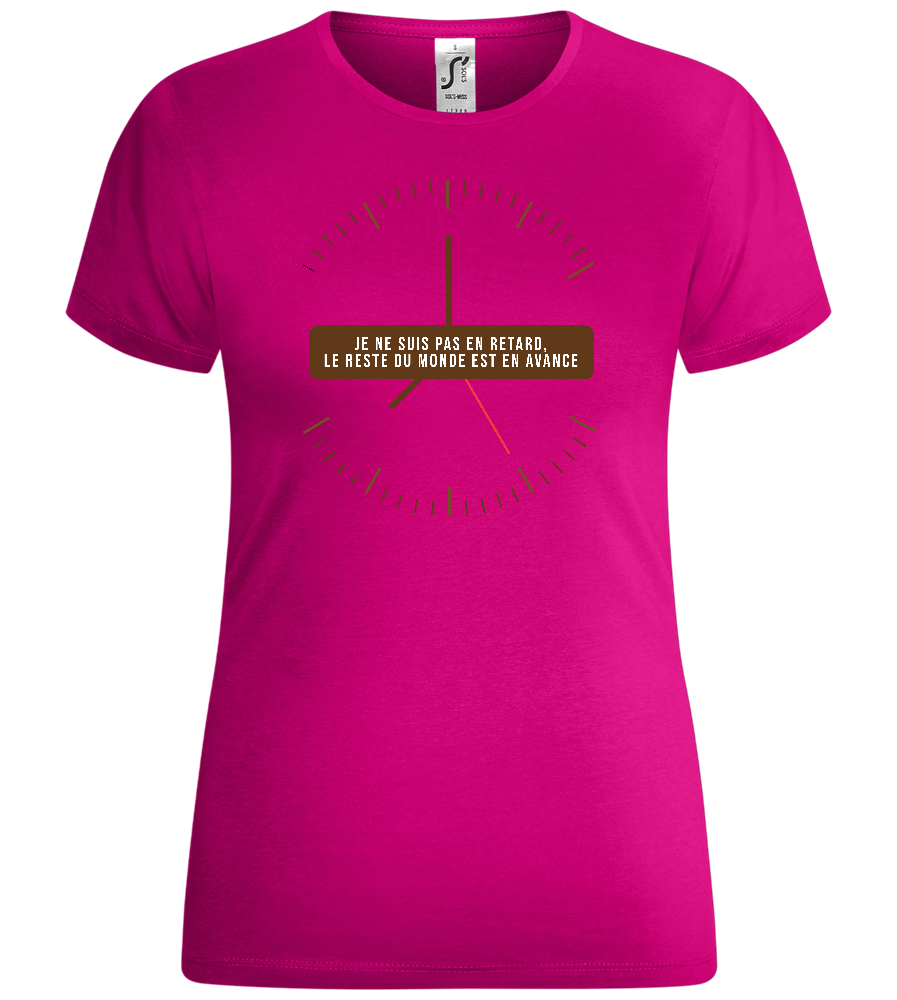 The World's Early Design - Comfort women's t-shirt_FUCHSIA_front