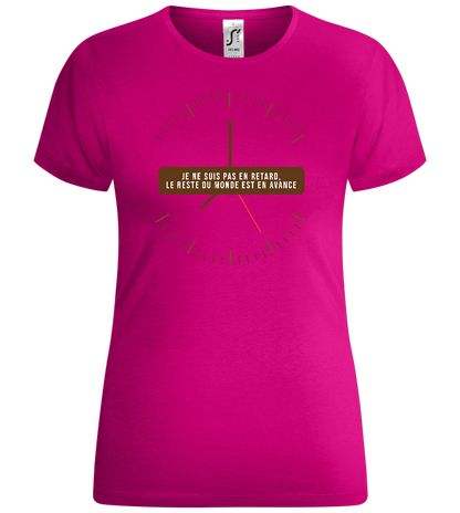 The World's Early Design - Comfort women's t-shirt_FUCHSIA_front