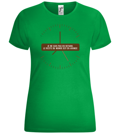 The World's Early Design - Comfort women's t-shirt_MEADOW GREEN_front