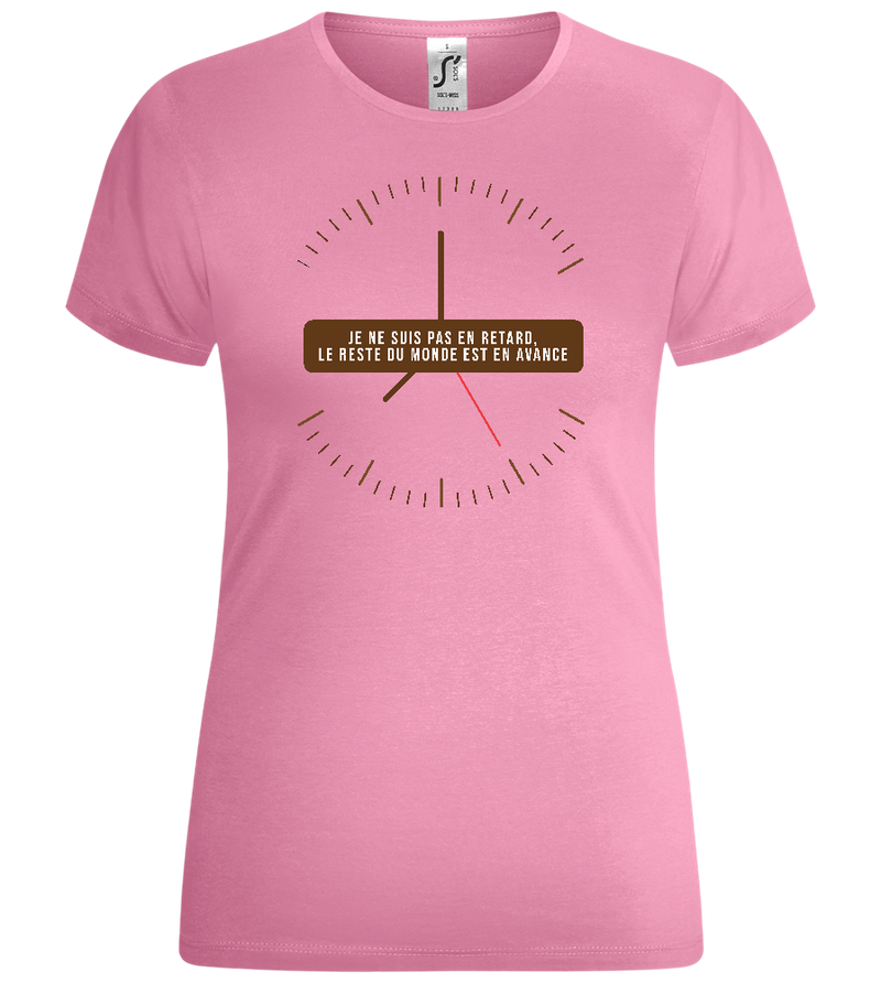 The World's Early Design - Comfort women's t-shirt_PINK ORCHID_front